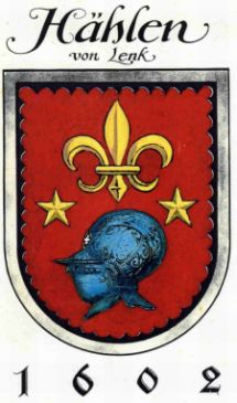 Hählenwappen Lenk rot gelb blau