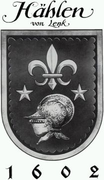 Hählenwappen Lenk schwarz-weiss